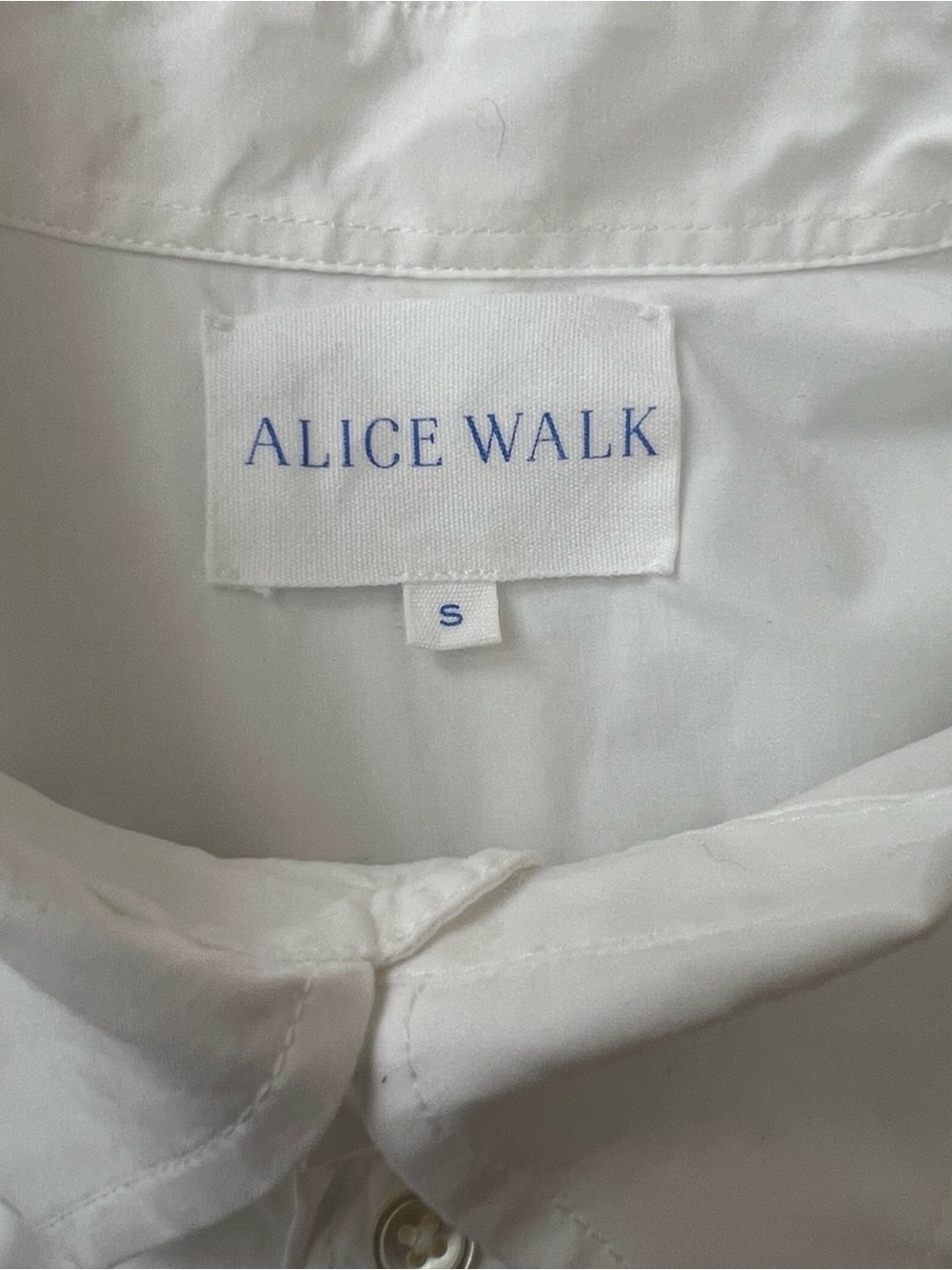Alice Walk Women's White Button-Down Shirt 🤩🤩🤩🤩🤩